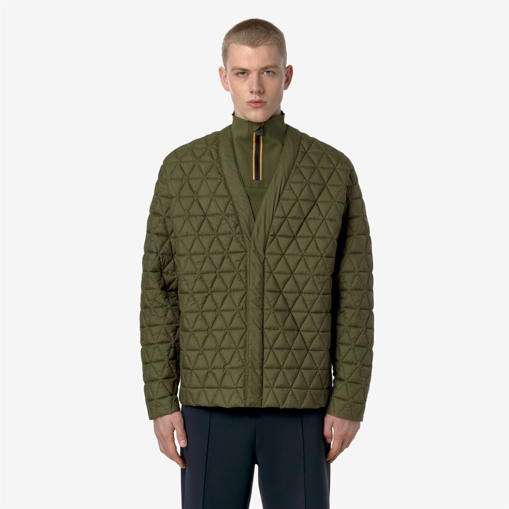 Yellow green Unisex Short Water-Resistant Jacket with Thermore Padding 02