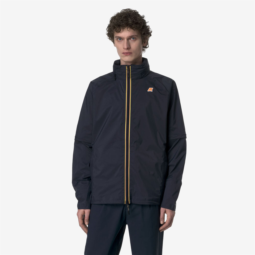 Blue Men's Golf Mid Jacket with Waterproof and Breathable Fabric 01