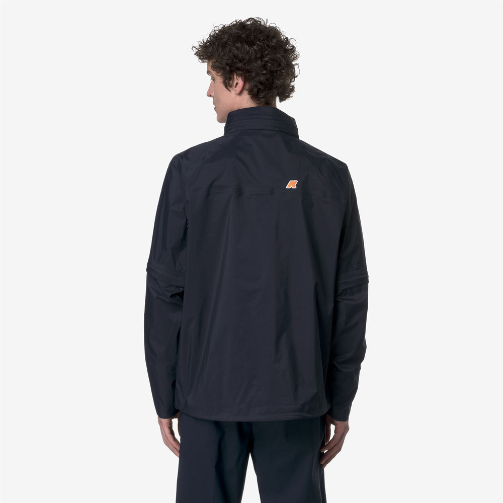 Blue Men's Golf Mid Jacket with Waterproof and Breathable Fabric 02