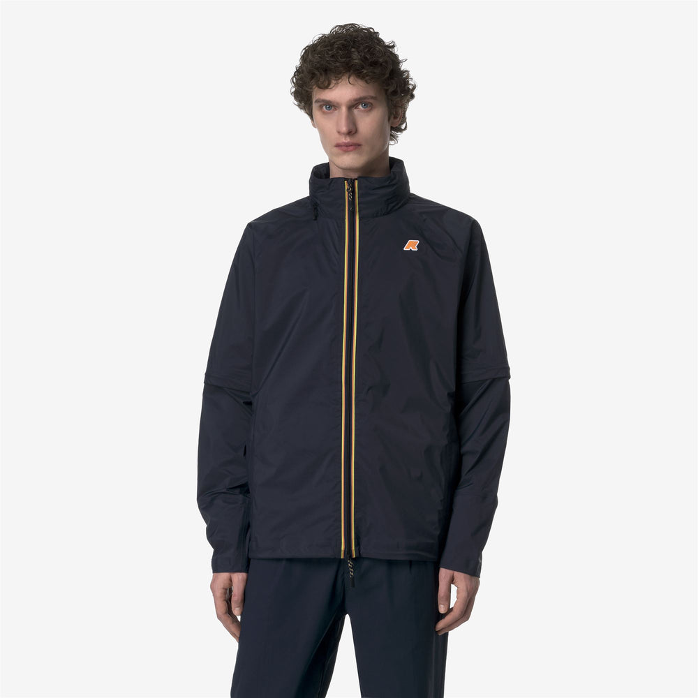 Blue Men's Golf Mid Jacket with Waterproof and Breathable Fabric 02