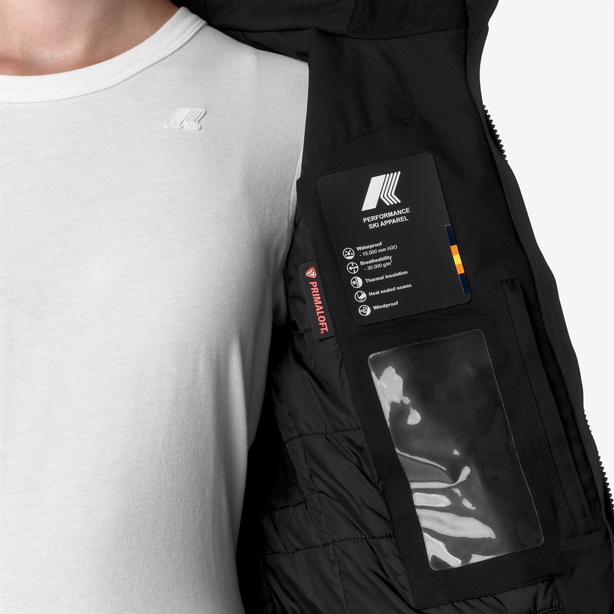 Jackets Woman CHEVRIL MICROTWILL 2L Mid BLACK PURE