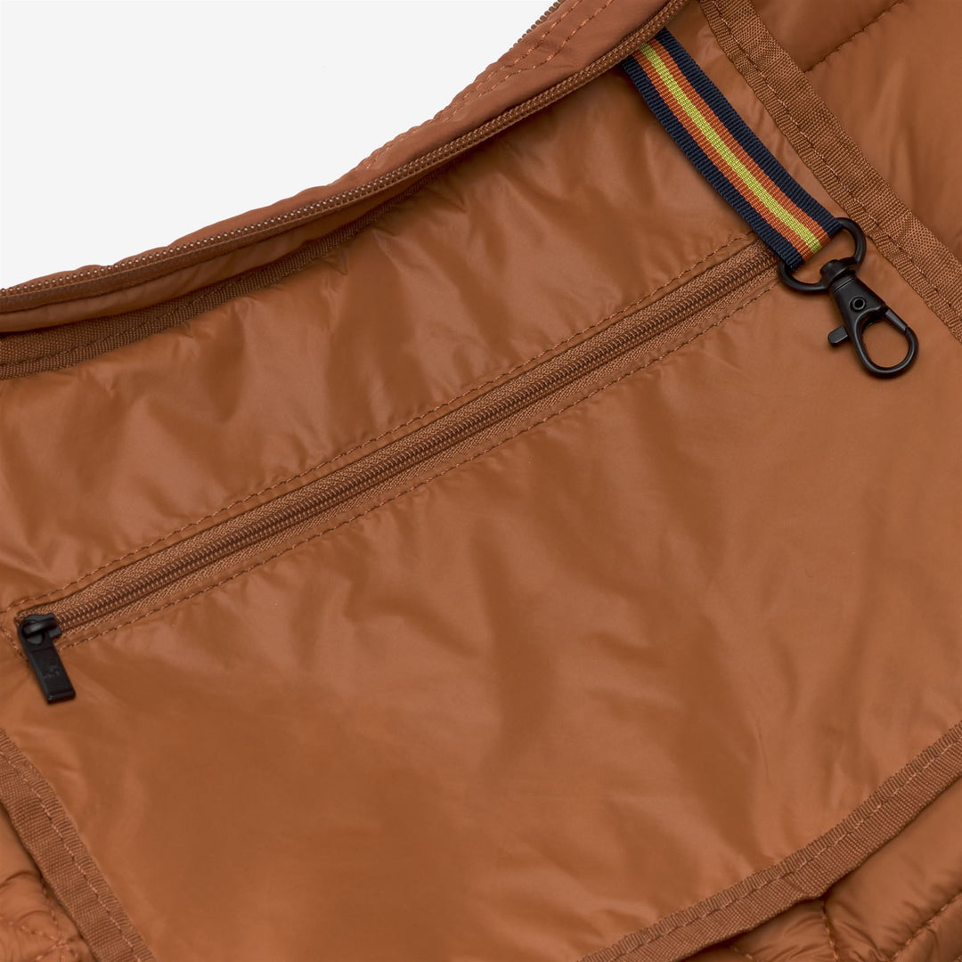 Borsa a tracolla trapuntata arancione da donna per l'uso quotidiano main