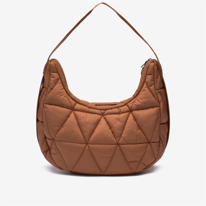 Borsa a tracolla trapuntata arancione da donna per l'uso quotidiano 1