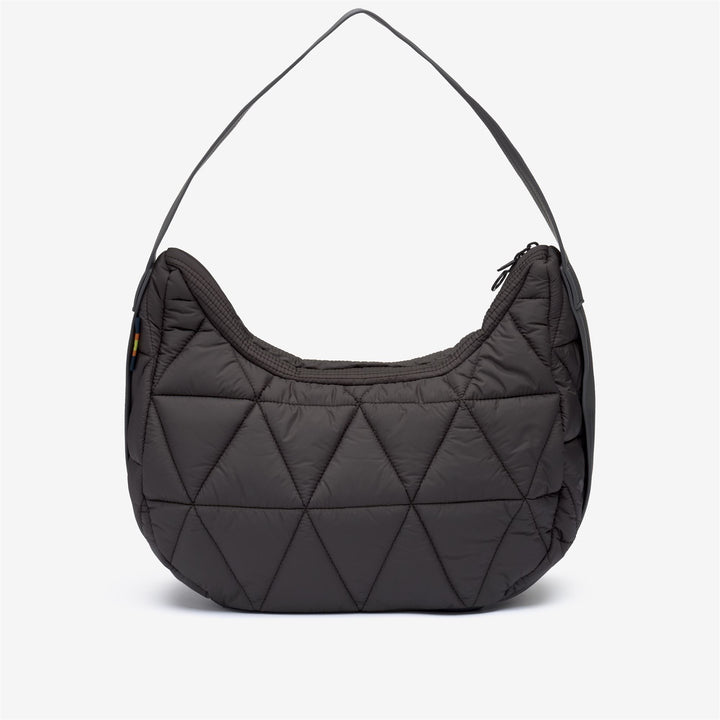 Borsa a tracolla trapuntata da donna color oliva nero per l'uso quotidiano 1