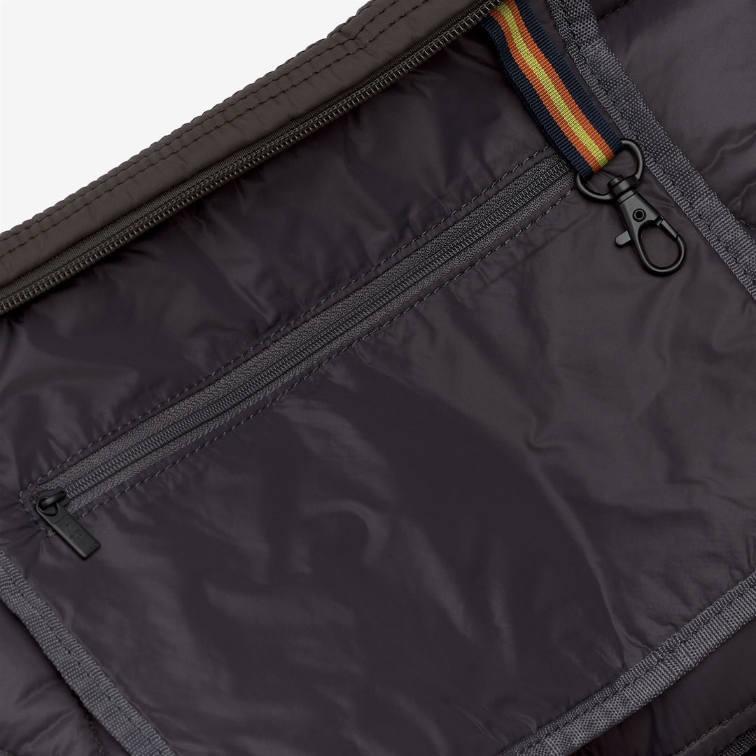 Borsa a tracolla trapuntata da donna color oliva nero per l'uso quotidiano main