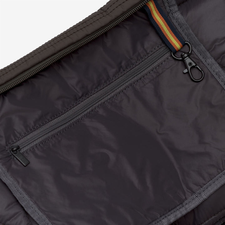 Borsa a tracolla trapuntata da donna color oliva nero per l'uso quotidiano 3