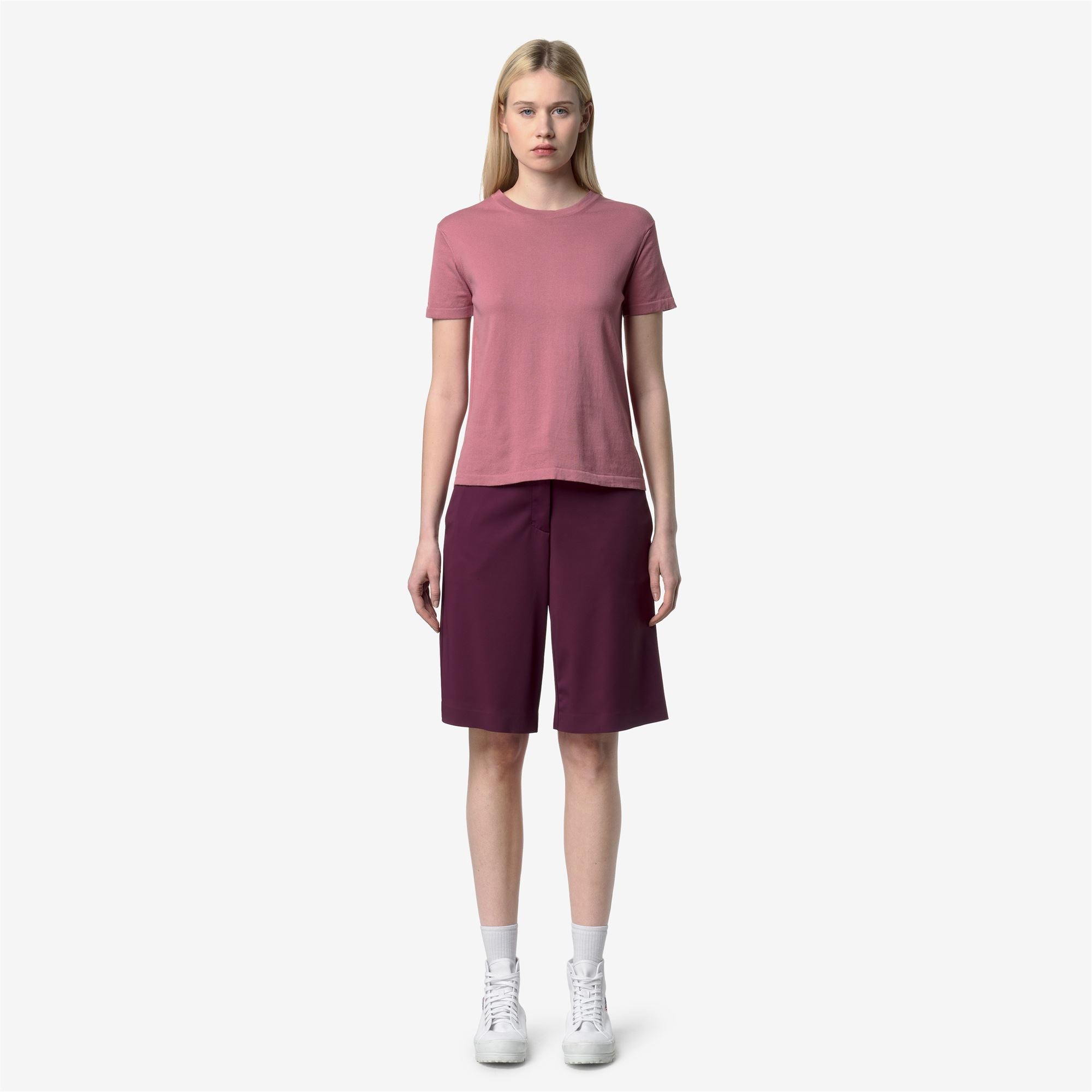 Knitwear_Woman_LASCAUX_Pull Over_Violet  Pinkish - Commercial 4