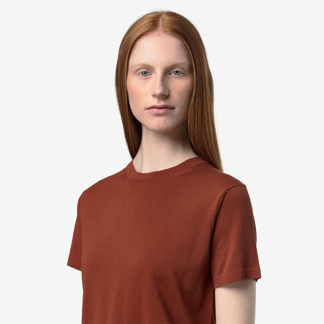 LASCAUX Knitwear Pull Over Woman Brown Reddish main