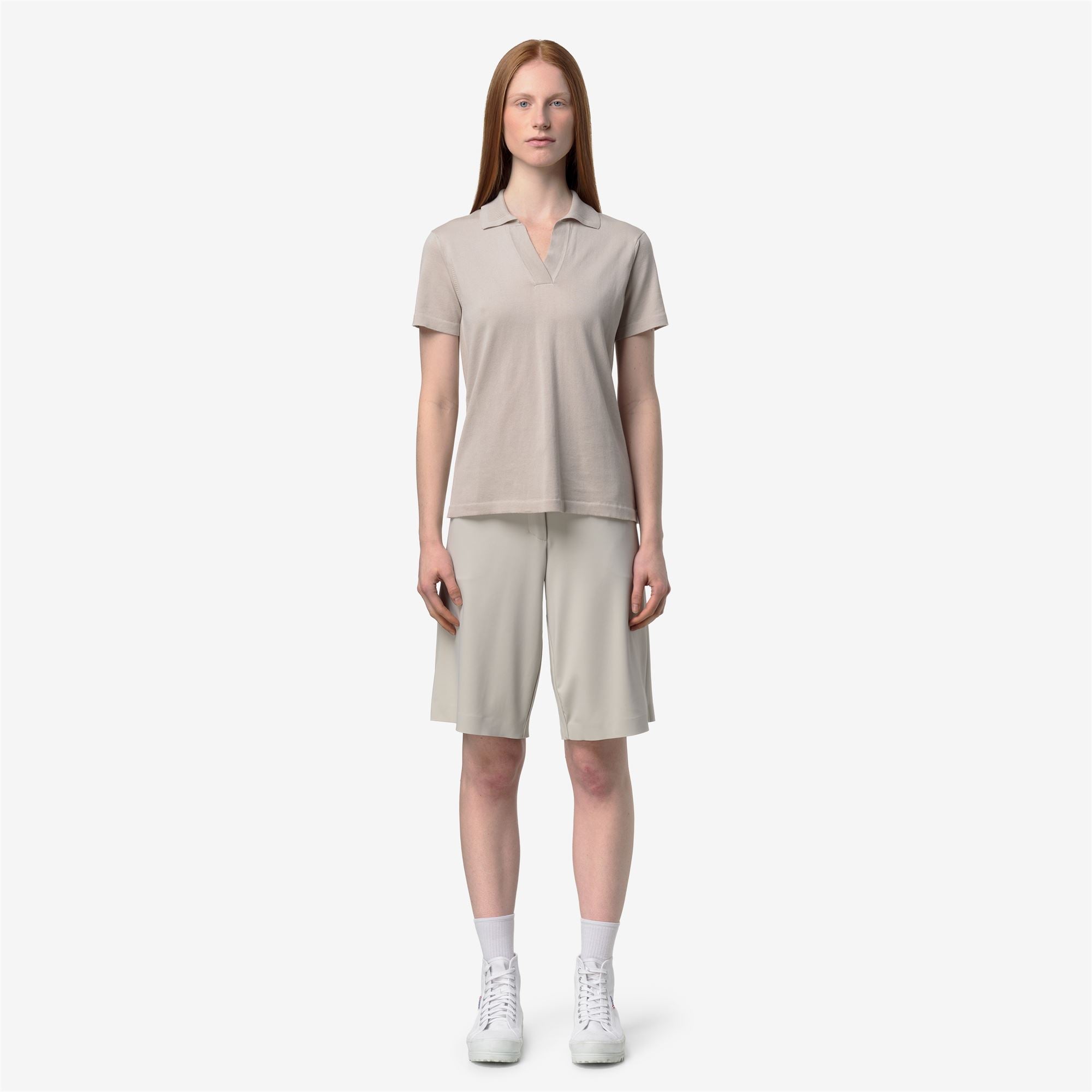 Knitwear_Woman_MAZARDY_Polo_BEIGE LT - Commercial 4