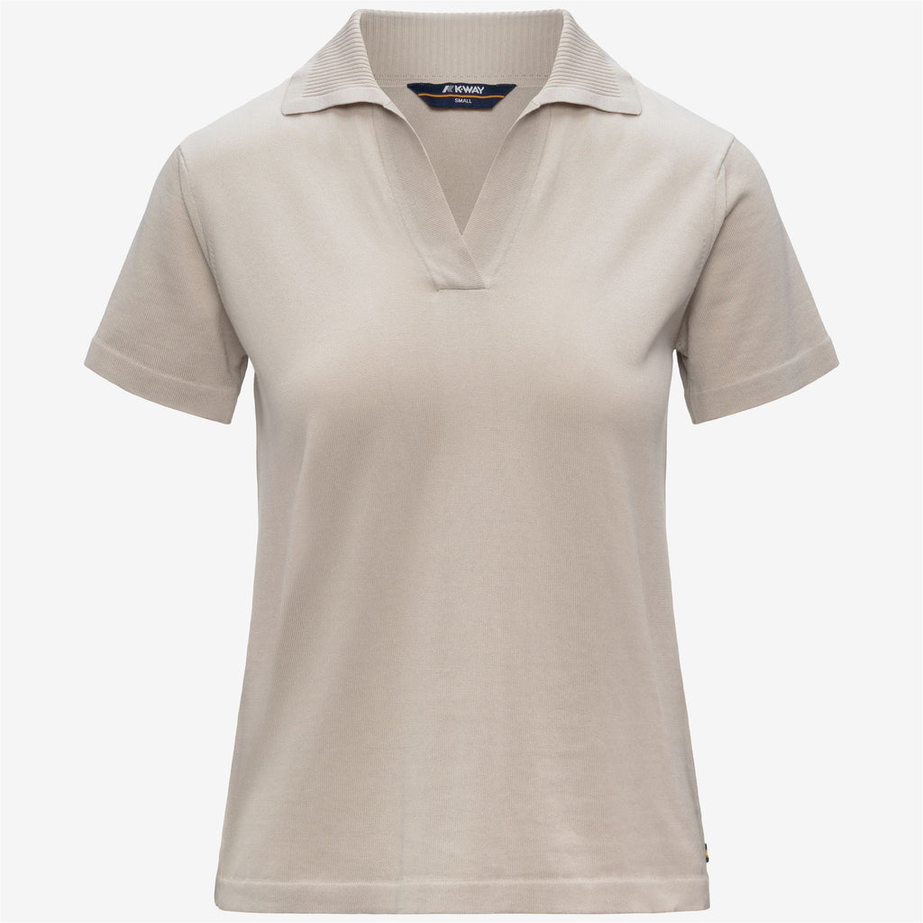Knitwear_Woman_MAZARDY_Polo_BEIGE LT - Commercial 1