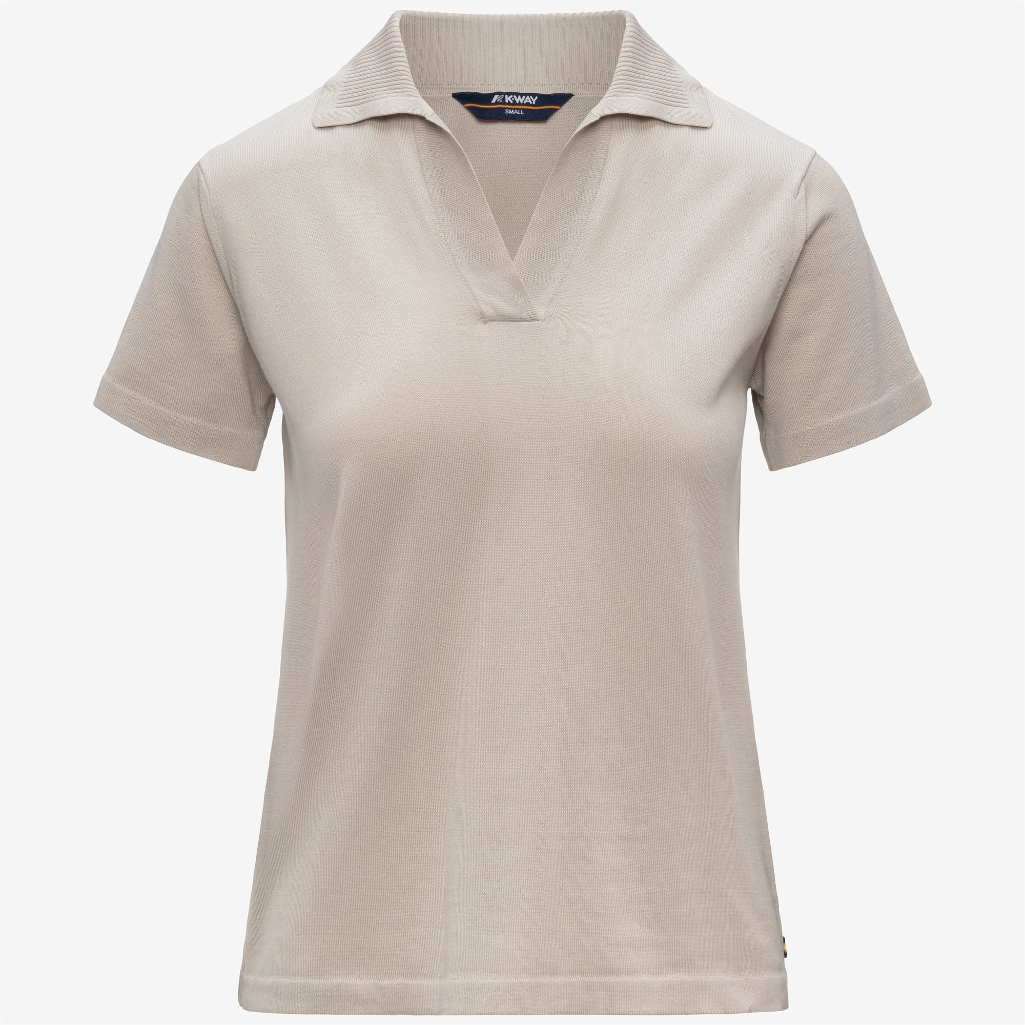 Knitwear_Woman_MAZARDY_Polo_BEIGE LT - Commercial 1