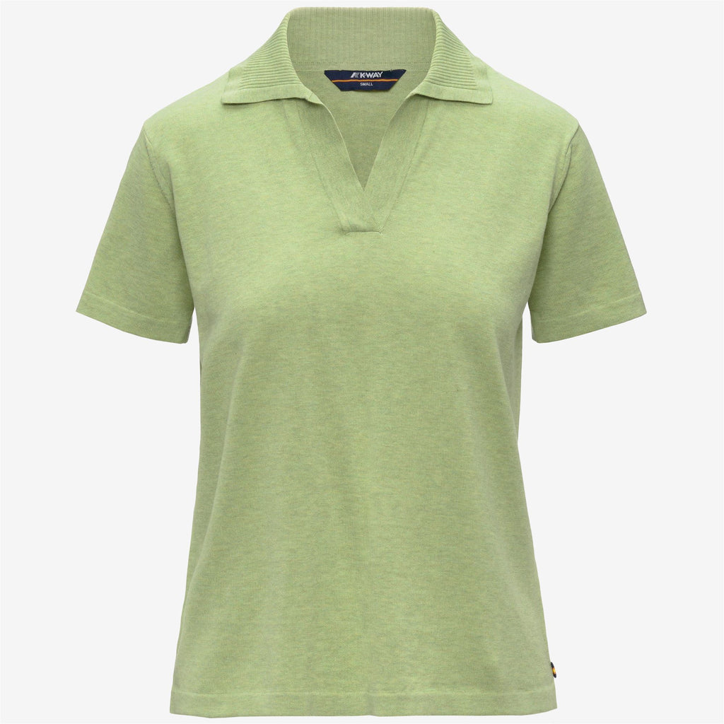 Knitwear_Woman_MAZARDY_Polo_Green Leaf - Commercial 1