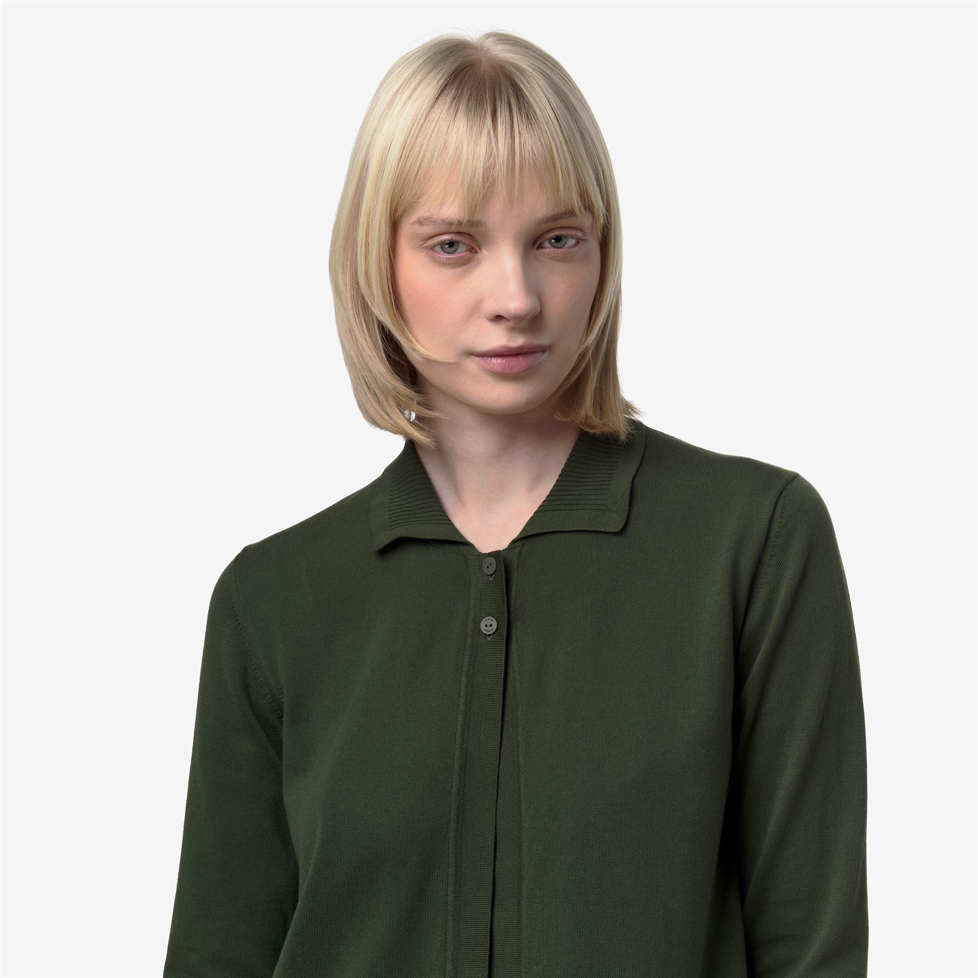 Knitwear_Woman_LENID_Jacket_Green Africa - Commercial 7