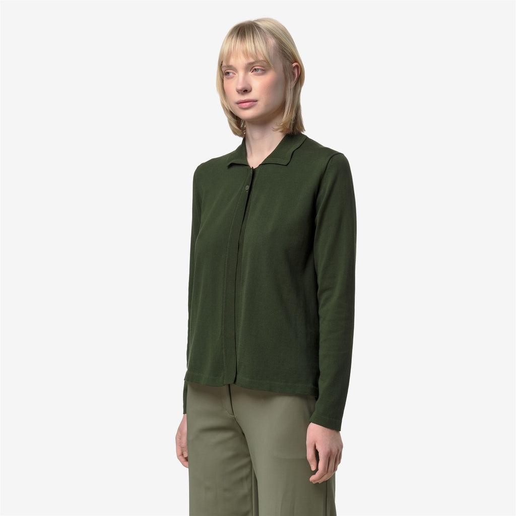 Knitwear_Woman_LENID_Jacket_Green Africa - Commercial 5