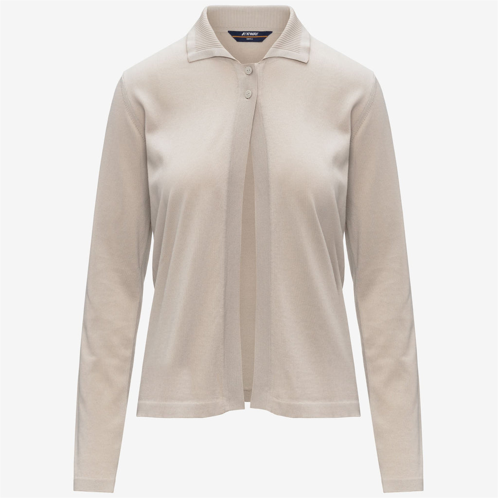 Knitwear_Woman_LENID_Jacket_BEIGE LT - Commercial 1