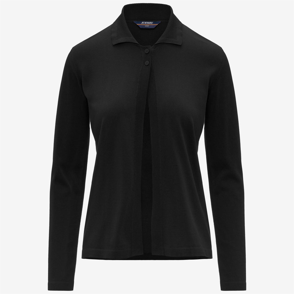 Knitwear_Woman_LENID_Jacket_Black Pure - Commercial 1