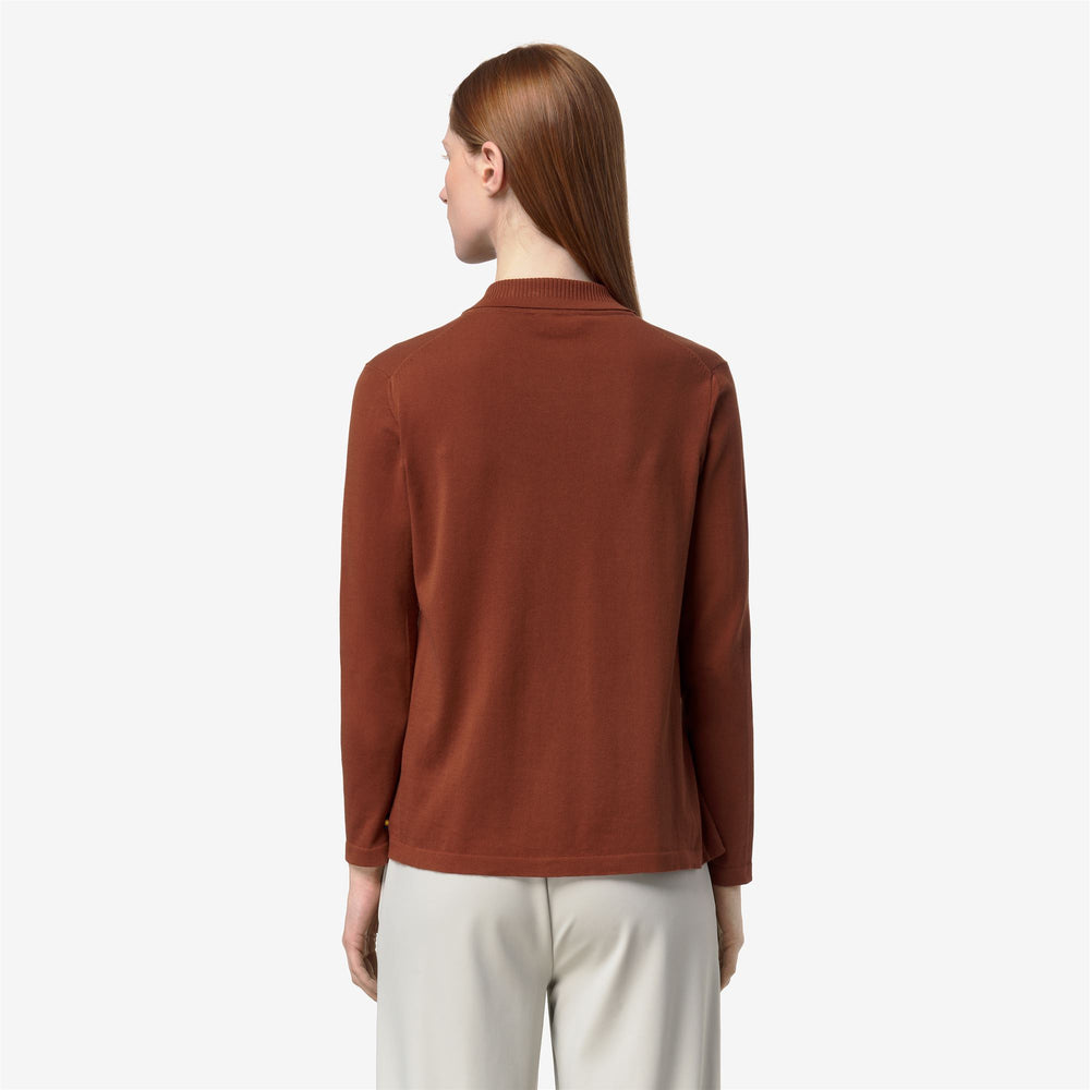 LENID Knitwear Jacket Woman Brown Reddish 02