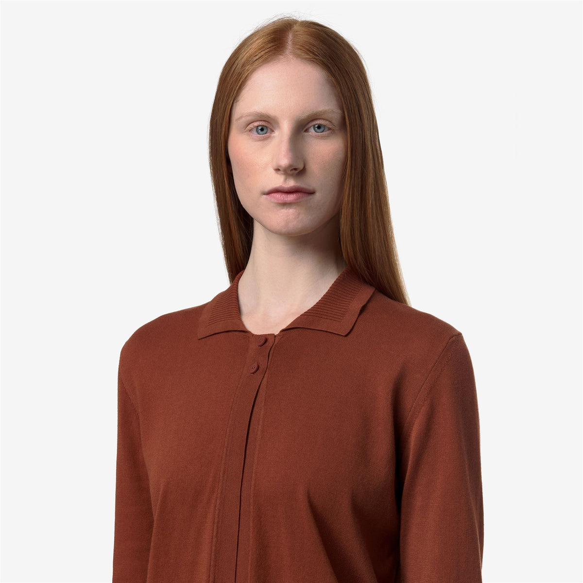Knitwear_Woman_LENID_Jacket_Brown Reddish - Commercial 7