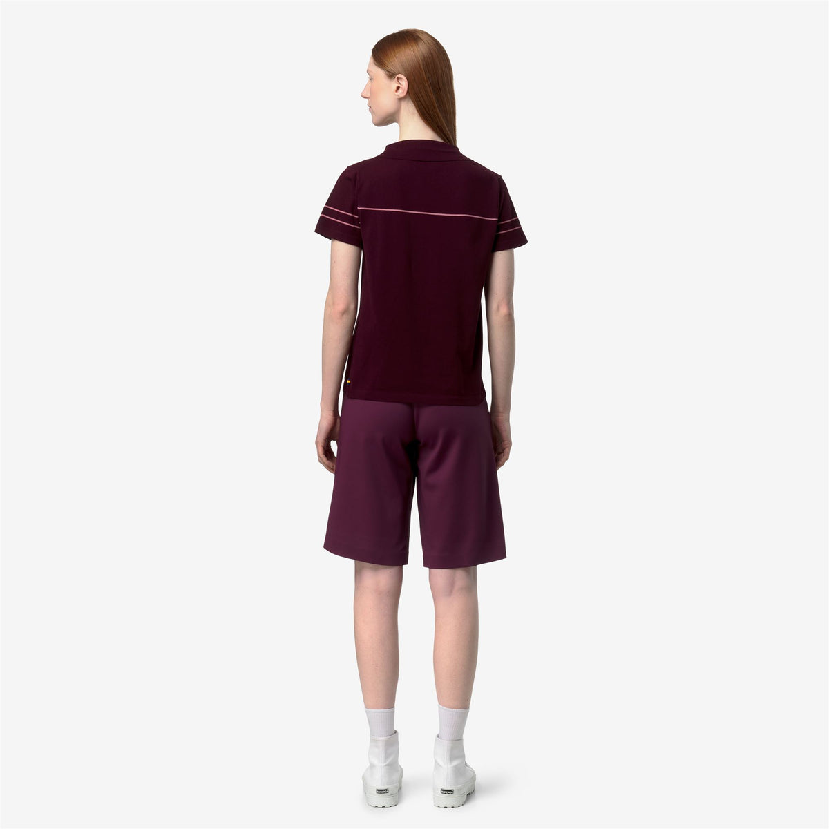 Knitwear_Woman_MAZARDY STRIPES_Polo_VIOLET BURNISHED - VIOLET PINKISH - Commercial 6