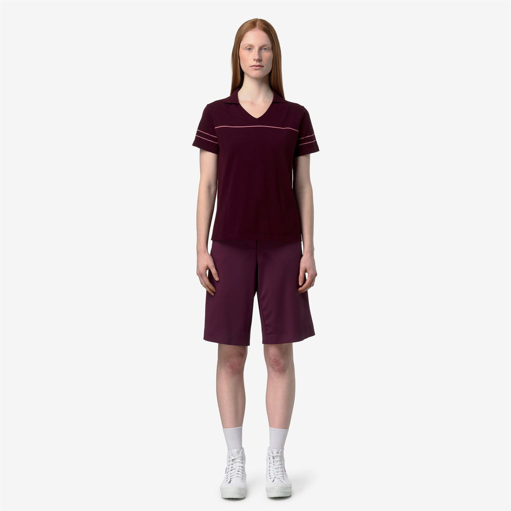 Knitwear_Woman_MAZARDY STRIPES_Polo_VIOLET BURNISHED - VIOLET PINKISH - Commercial 4