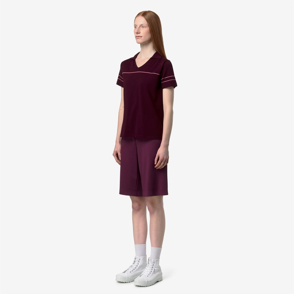 Knitwear_Woman_MAZARDY STRIPES_Polo_VIOLET BURNISHED - VIOLET PINKISH - Commercial 5