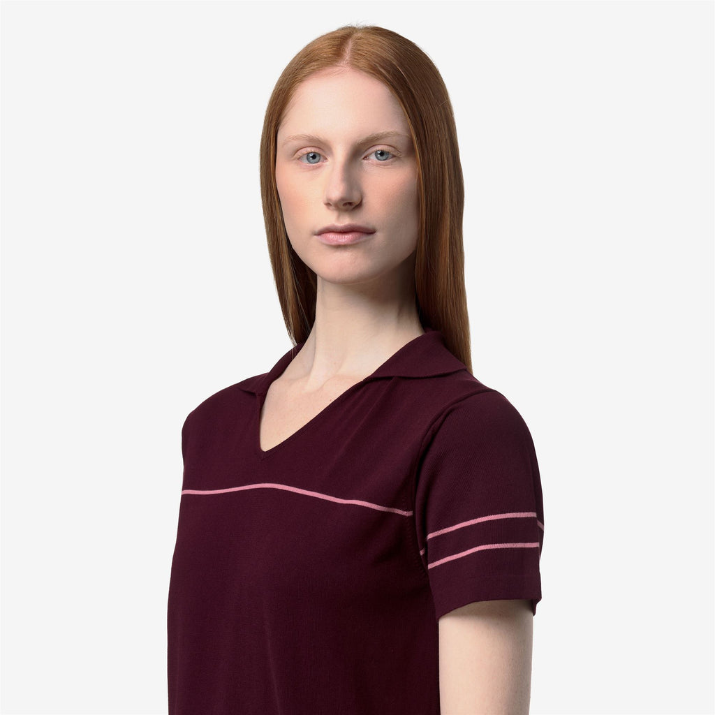 Knitwear_Woman_MAZARDY STRIPES_Polo_VIOLET BURNISHED - VIOLET PINKISH - Commercial 7