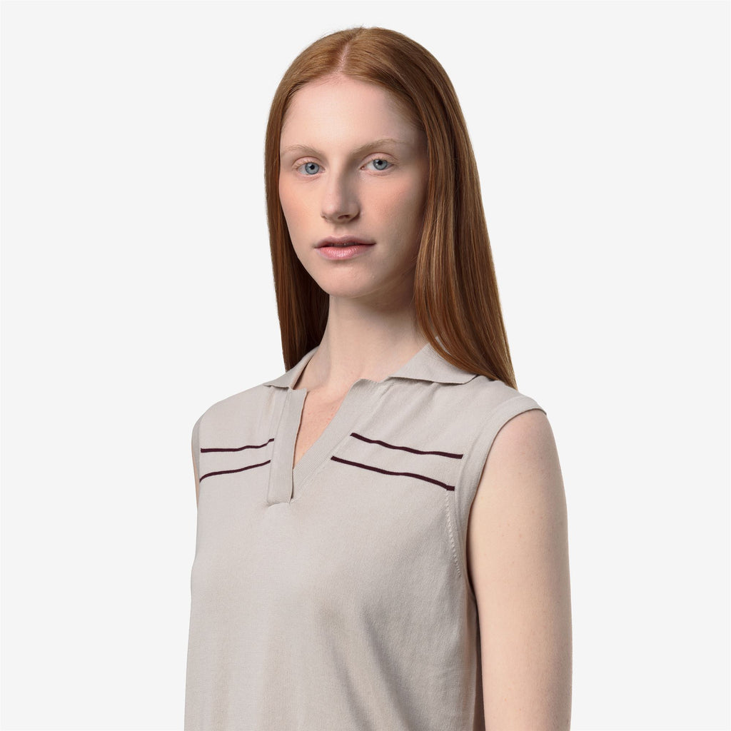 Knitwear_Woman_JALIGNE STRIPES_Vest_BEIGE LT - Violet Burnished - Commercial 7