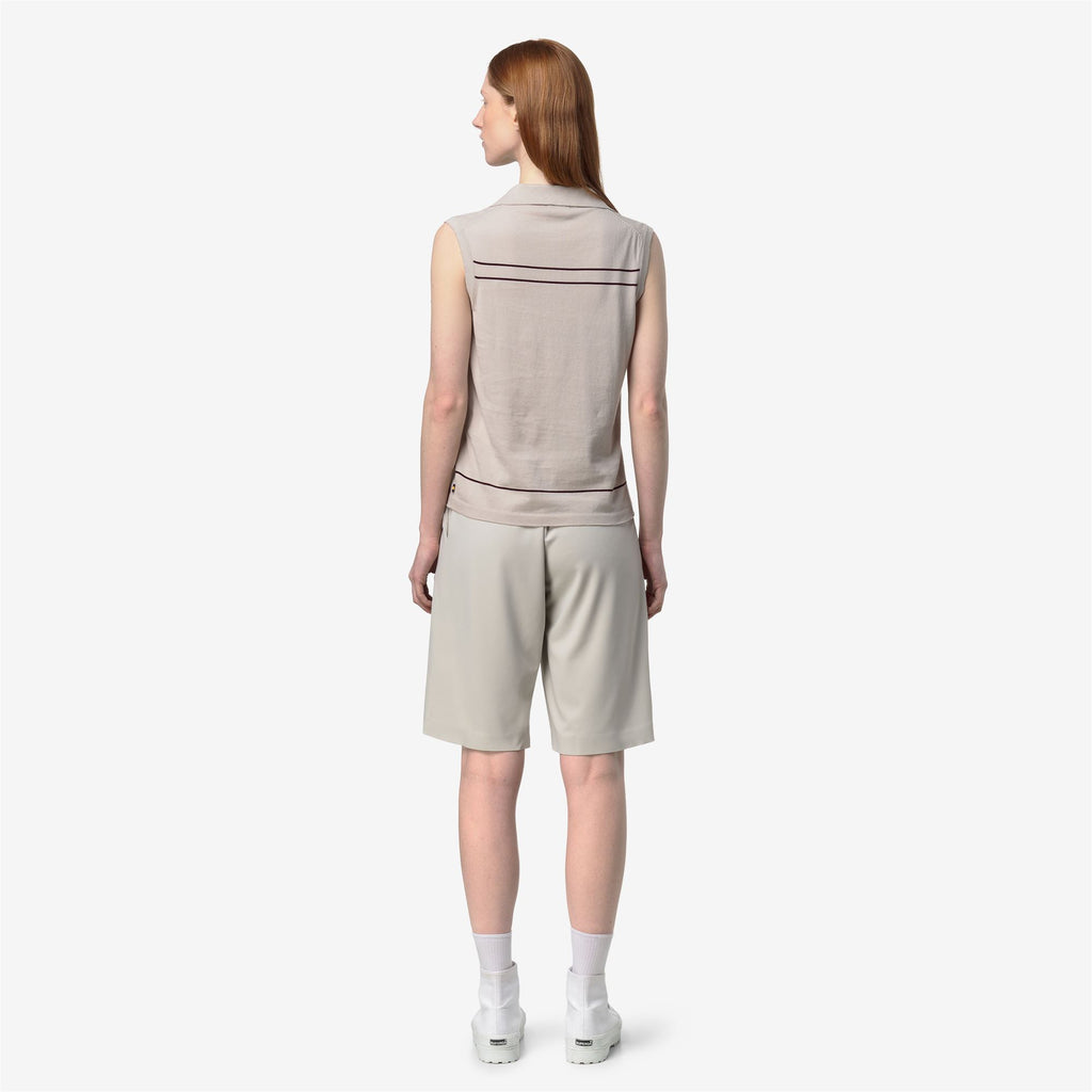 Knitwear_Woman_JALIGNE STRIPES_Vest_BEIGE LT - Violet Burnished - Commercial 6