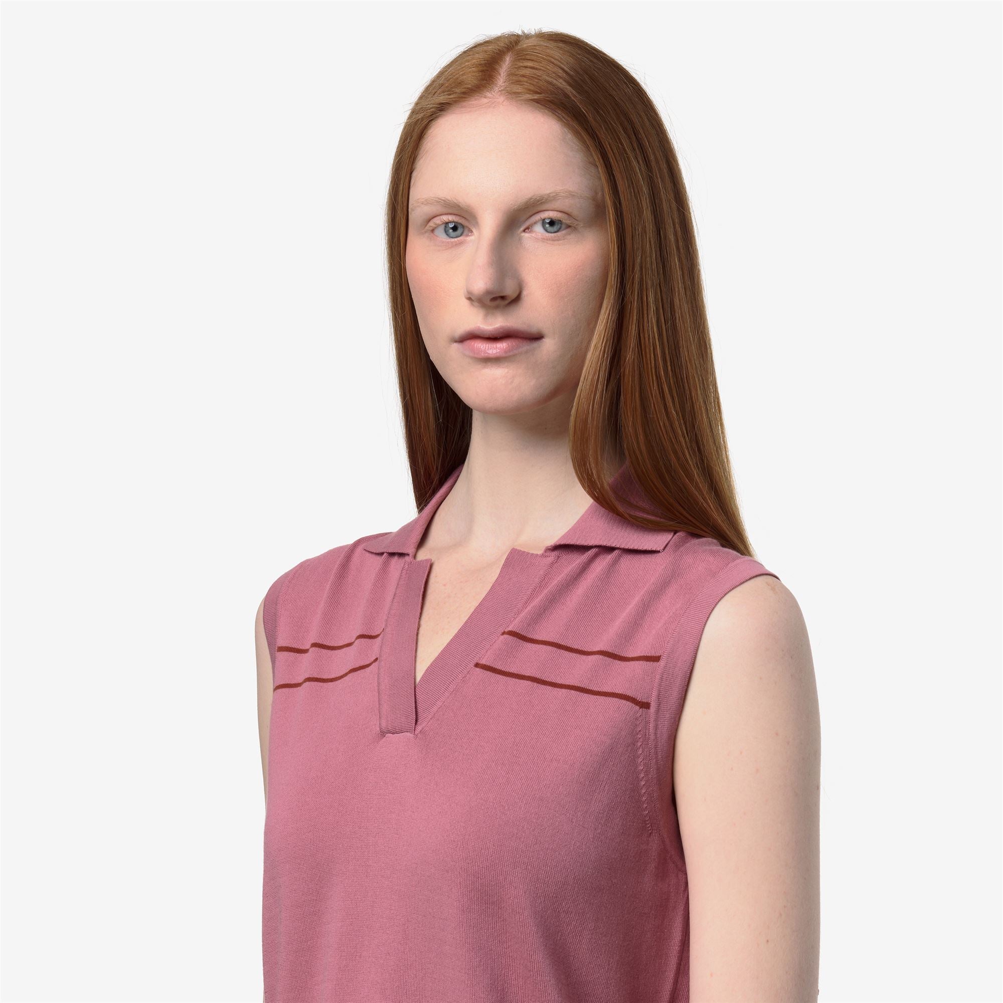 Knitwear_Woman_JALIGNE STRIPES_Vest_Violet  Pinkish - Brown Reddish - Commercial 7