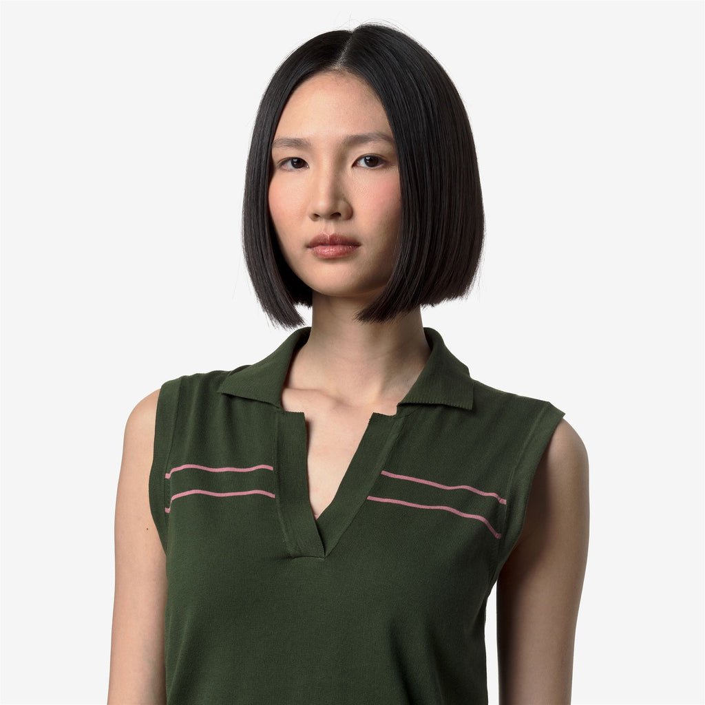 Knitwear_Woman_JALIGNE STRIPES_Vest_Green Africa - Violet  Pinkish - Commercial 7