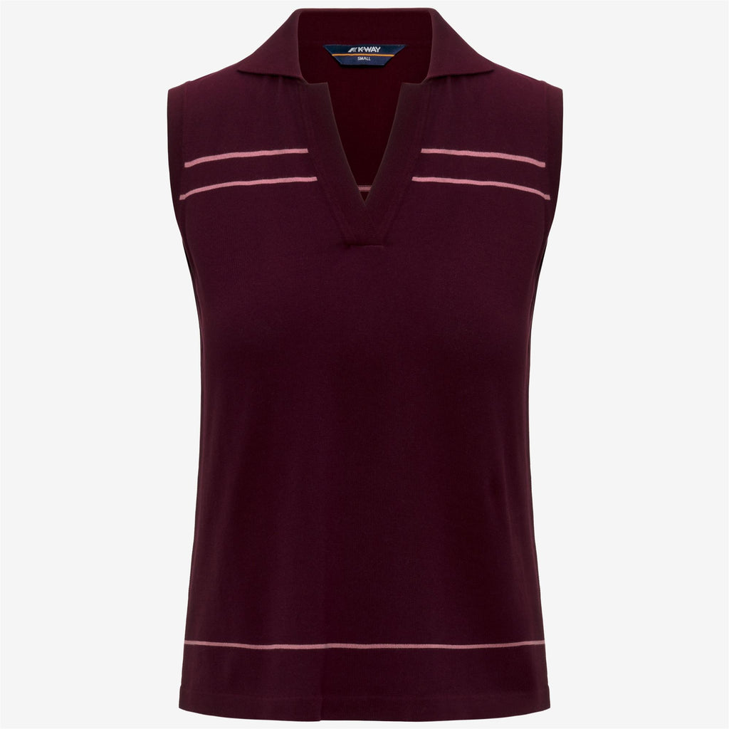 Knitwear_Woman_JALIGNE STRIPES_Vest_VIOLET BURNISHED - VIOLET PINKISH - Commercial 1