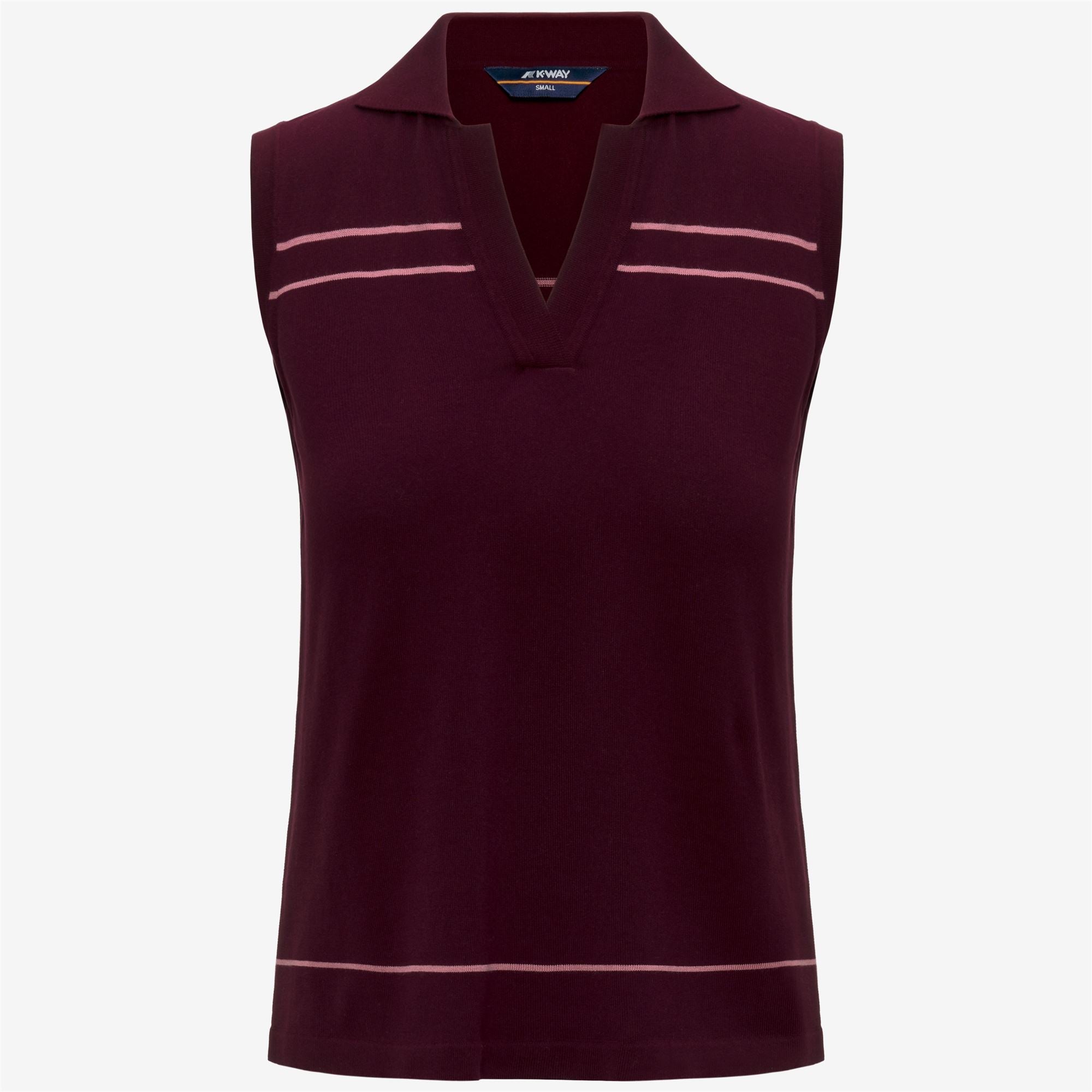Knitwear_Woman_JALIGNE STRIPES_Vest_VIOLET BURNISHED - VIOLET PINKISH - Commercial 1