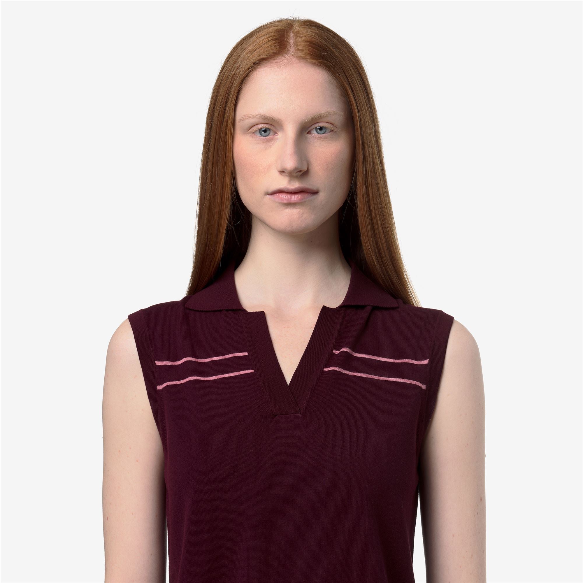Knitwear_Woman_JALIGNE STRIPES_Vest_VIOLET BURNISHED - VIOLET PINKISH - Commercial 7