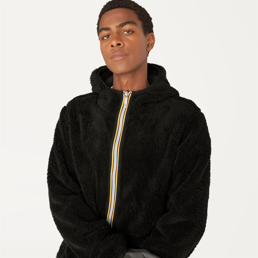 Giacca Fleece Reversibile Uomo Blu Nera per Calore main