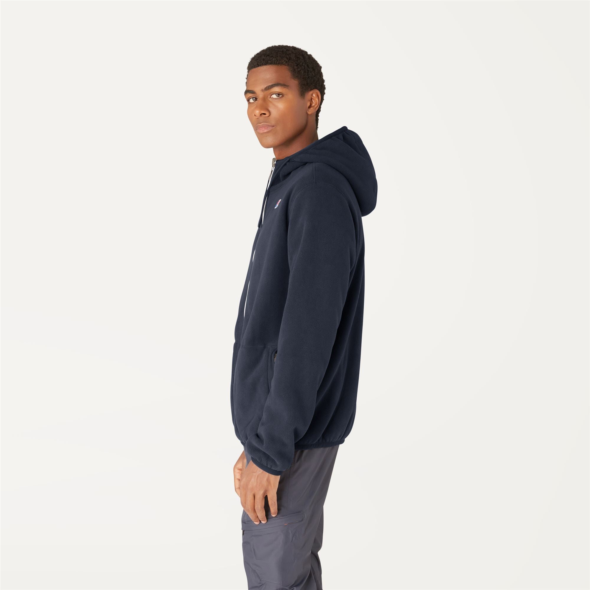 Fleece_MAN_JACQUES POLAR DOUBLE_Jacket_Blue Depth - Black Pure - Commercial 5