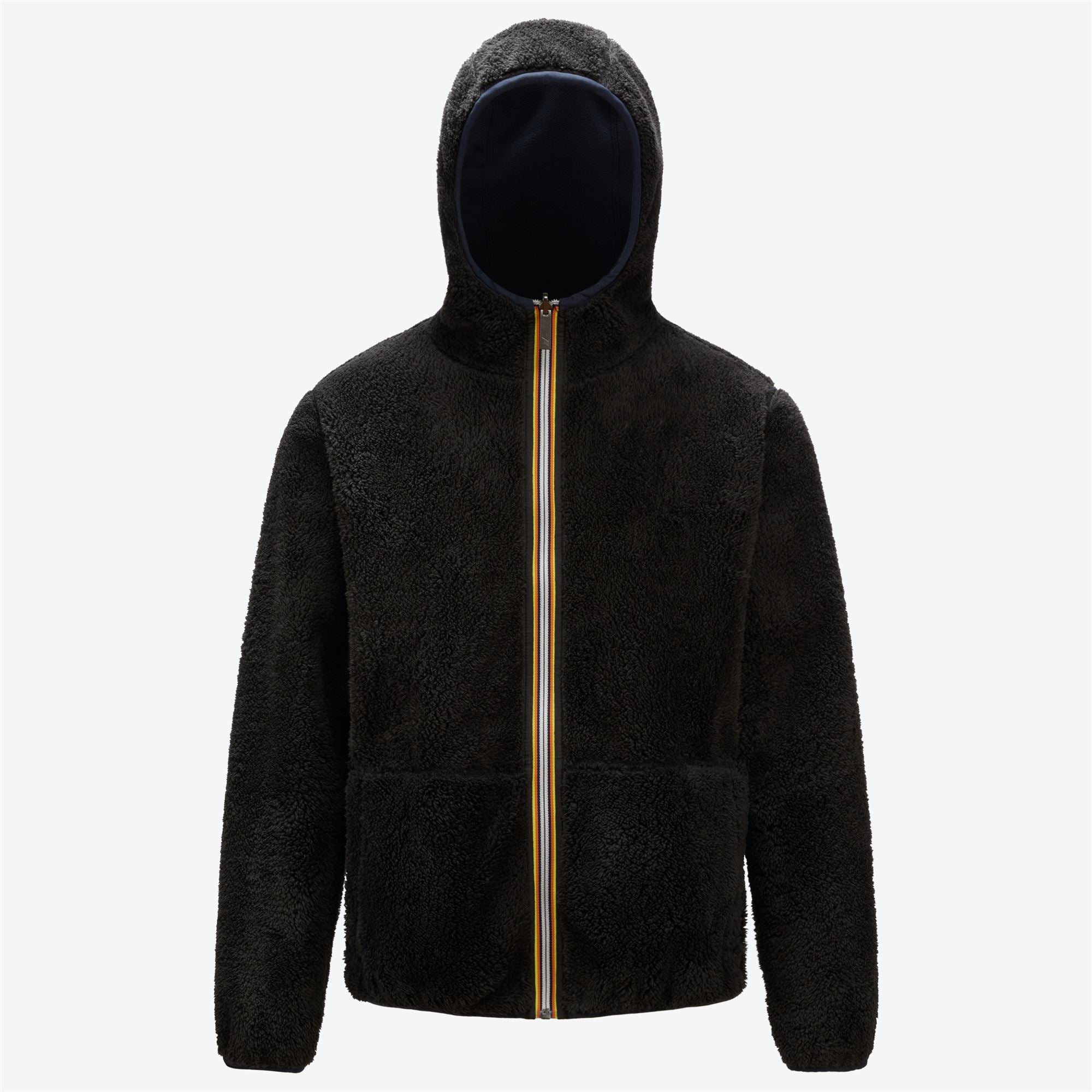 Fleece_MAN_JACQUES POLAR DOUBLE_Jacket_Blue Depth - Black Pure - Commercial 2