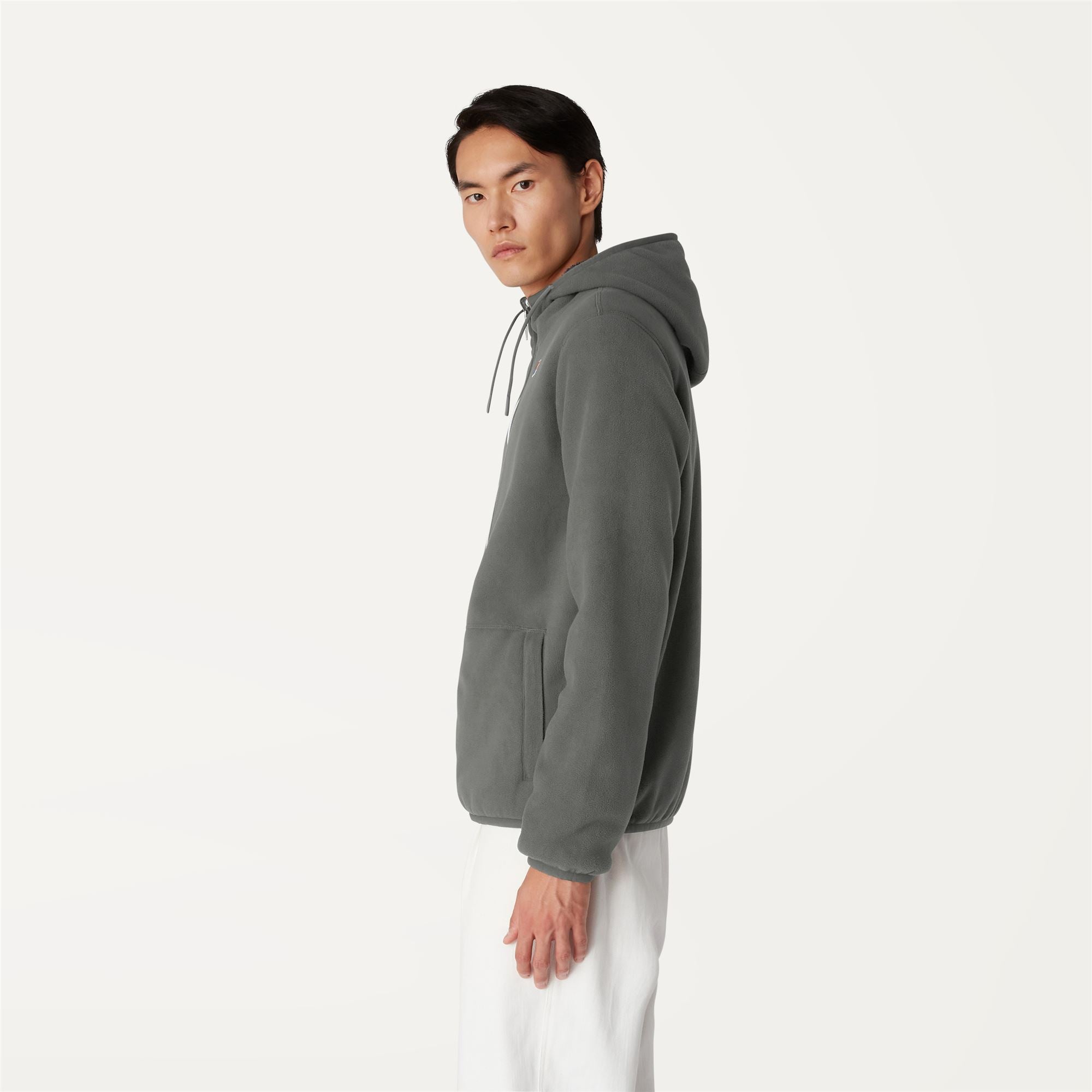 Fleece_MAN_JACQUES POLAR DOUBLE_Jacket_GREEN BLACKISH  - Blue Depth - Commercial 5