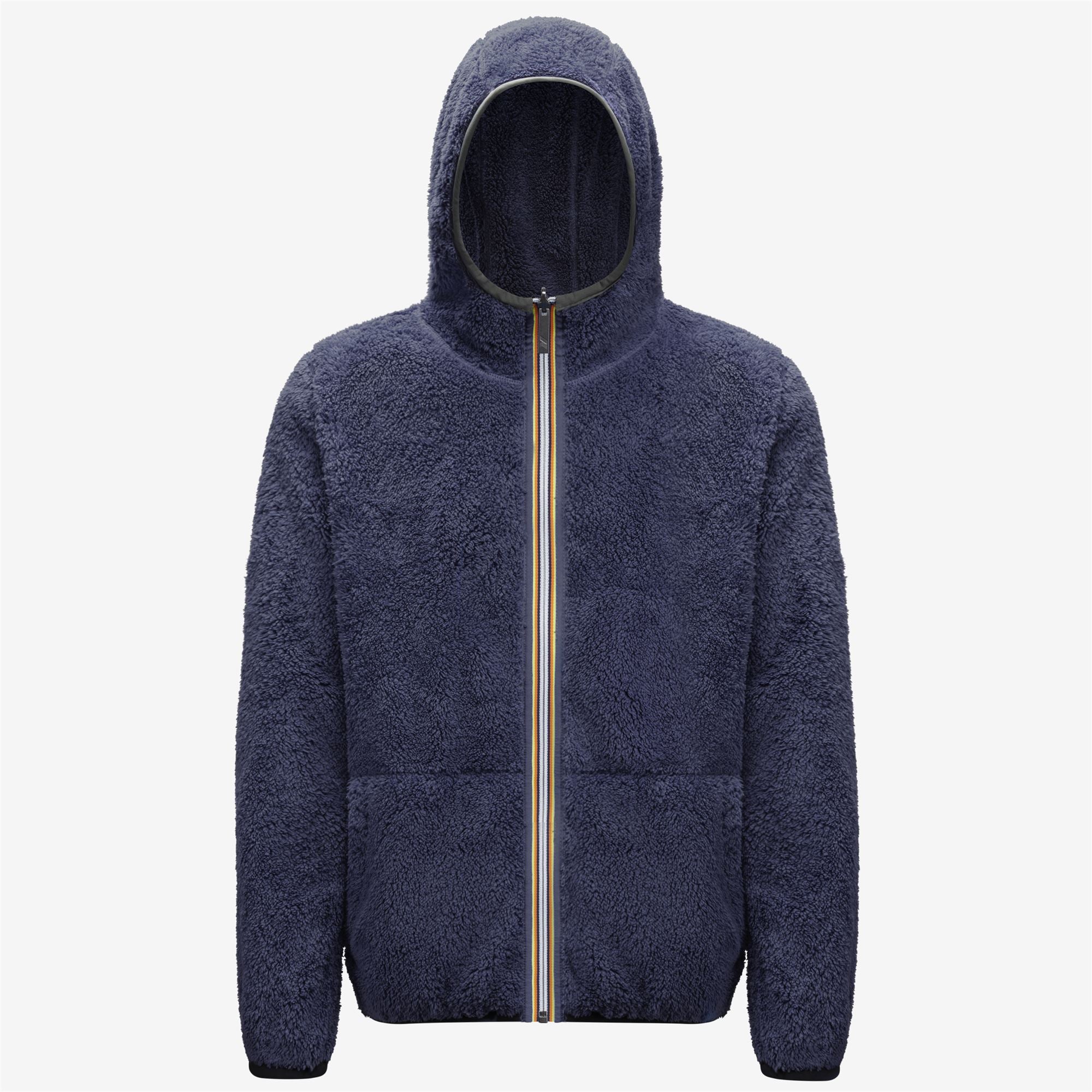 Fleece_MAN_JACQUES POLAR DOUBLE_Jacket_GREEN BLACKISH  - Blue Depth - Commercial 2