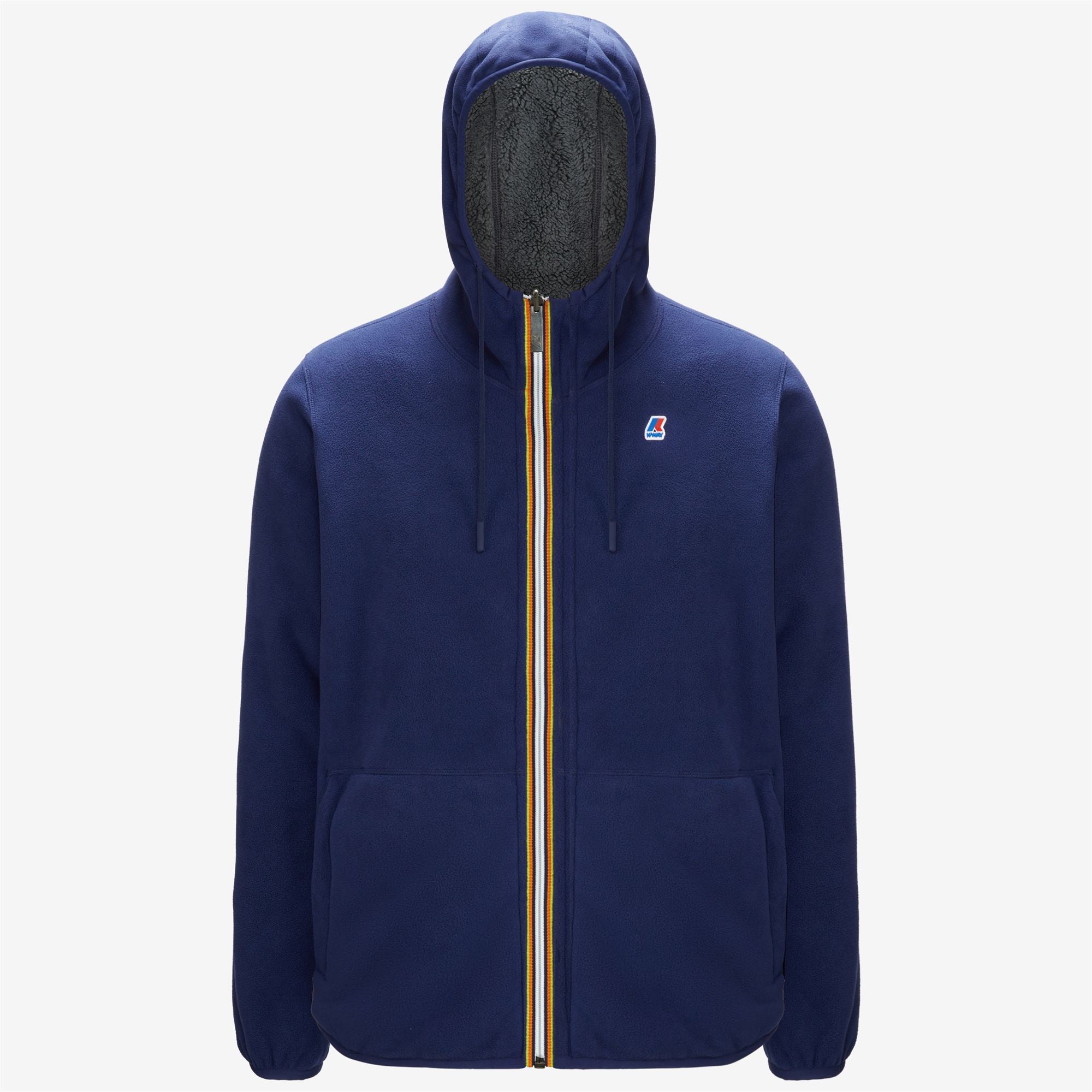 Fleece_MAN_JACQUES POLAR DOUBLE_Jacket_Blue Medieval - Grey Md Steel - Commercial 1