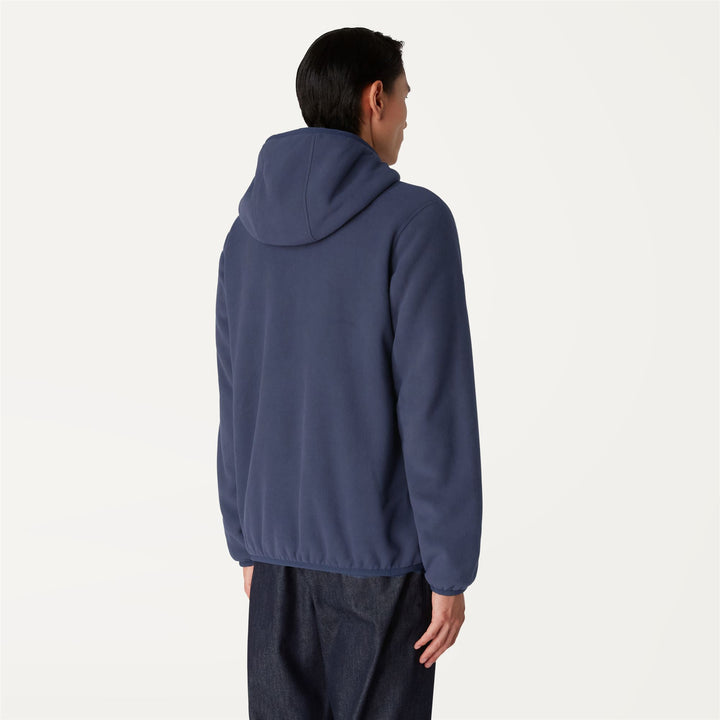 Giacca Fleece Reversibile Uomo Blu Reale per Calore Medio 6