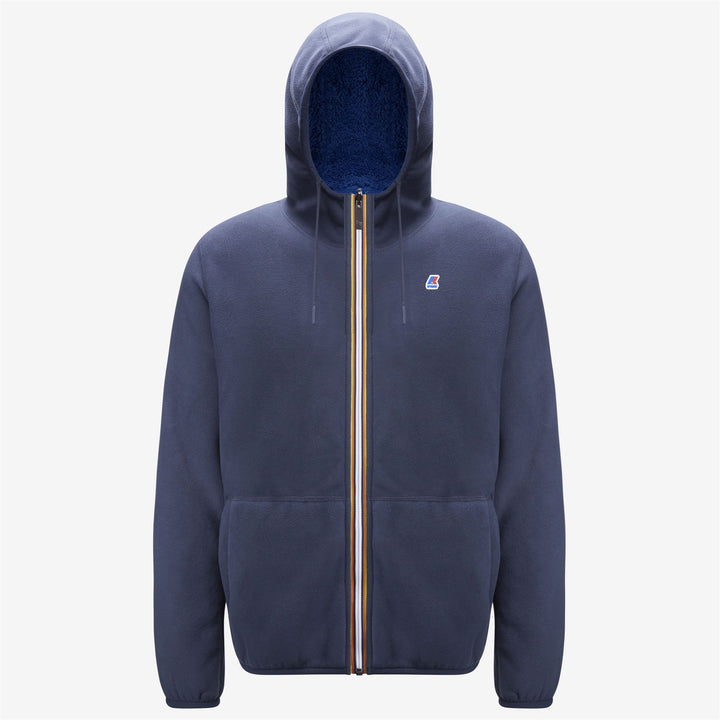 Giacca Fleece Reversibile Uomo Blu Reale per Calore Medio 5