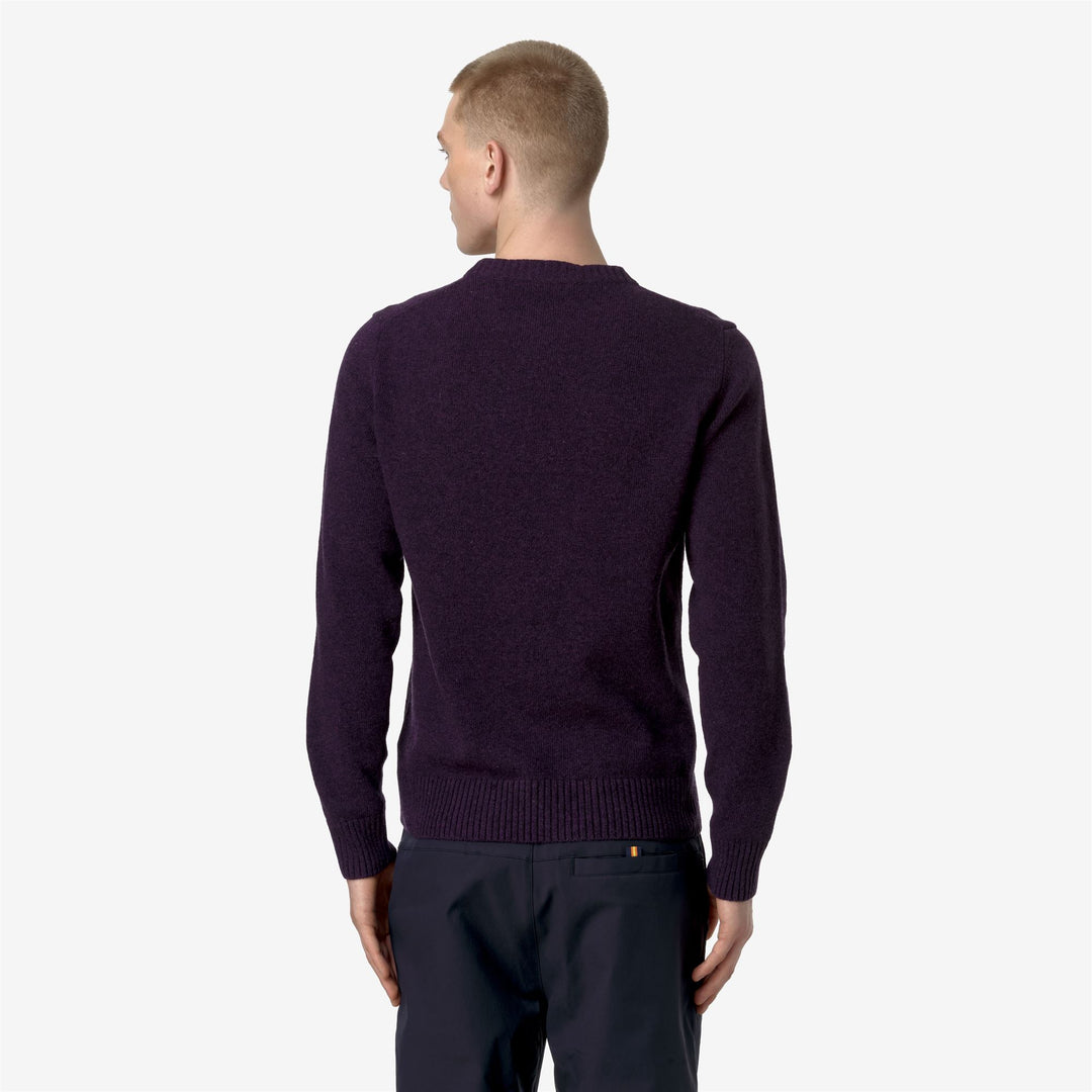 SEBASTIEN LAMBSWOOL KNITWEAR Pull Over Man VIOLET Adult XS Violet
