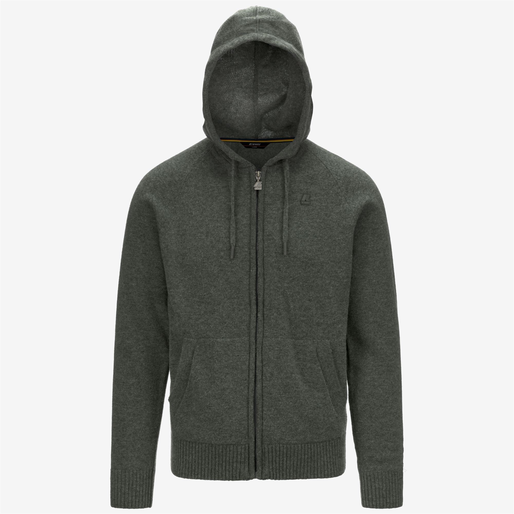 Knitwear_Man_MARCY LAMBSWOOL_Jacket_GREEN BLACKISH - Commercial 1