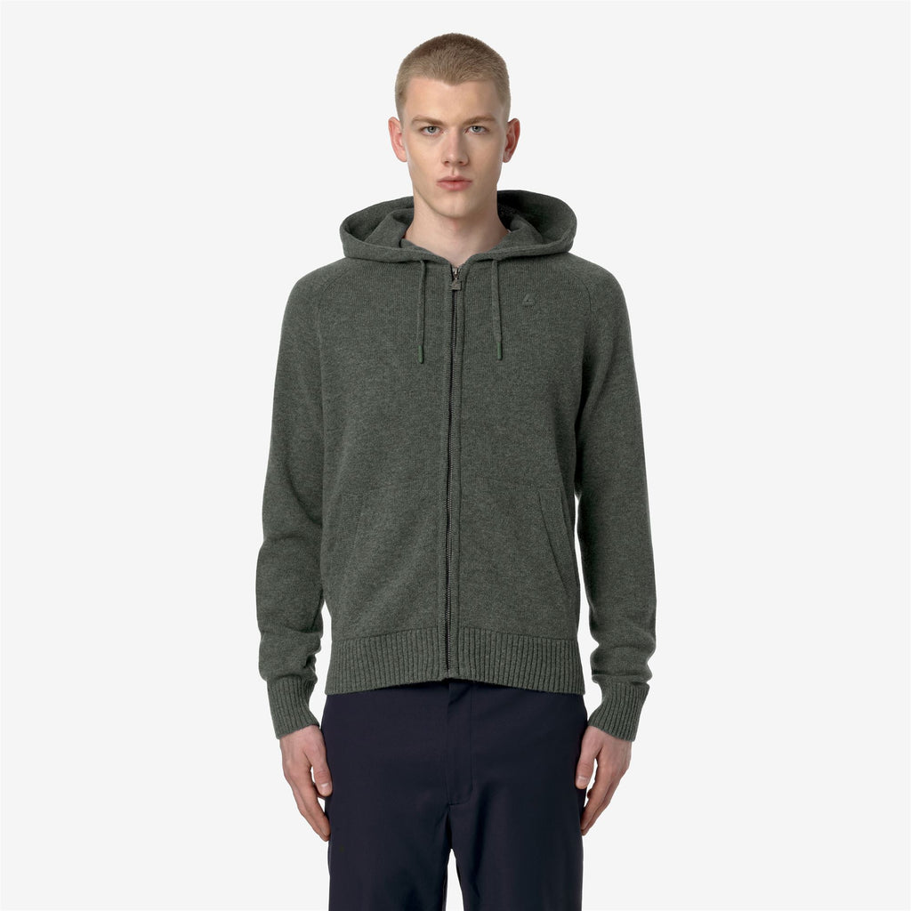 Knitwear_Man_MARCY LAMBSWOOL_Jacket_GREEN BLACKISH - Commercial 4