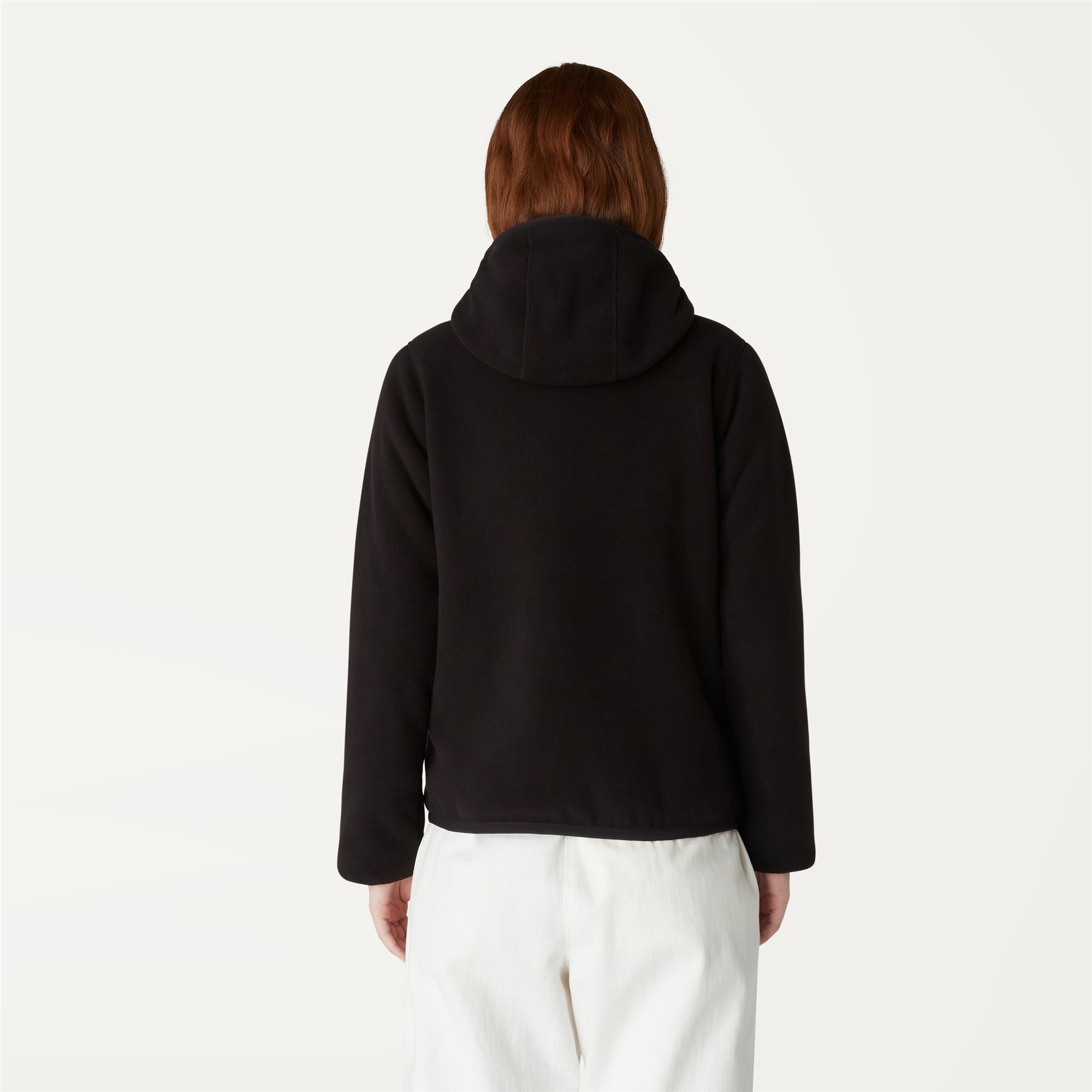 Fleece_WOMAN_LILY POLAR DOUBLE_Jacket_Black Pure - Grey Smoked - Commercial 6
