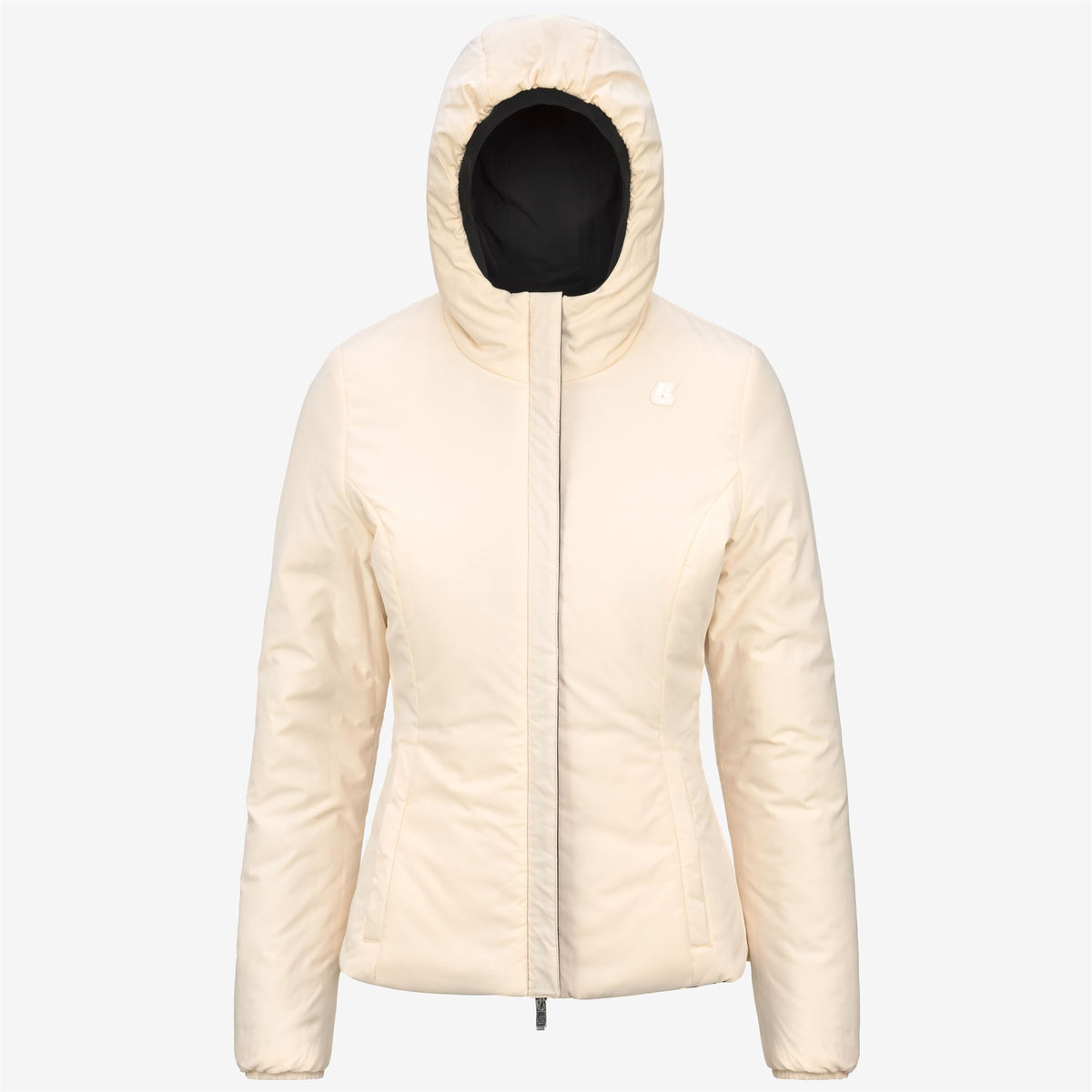 Jackets_Woman_LILY ST WARM DOUBLE_Short_Black P-Beige E - Commercial 2