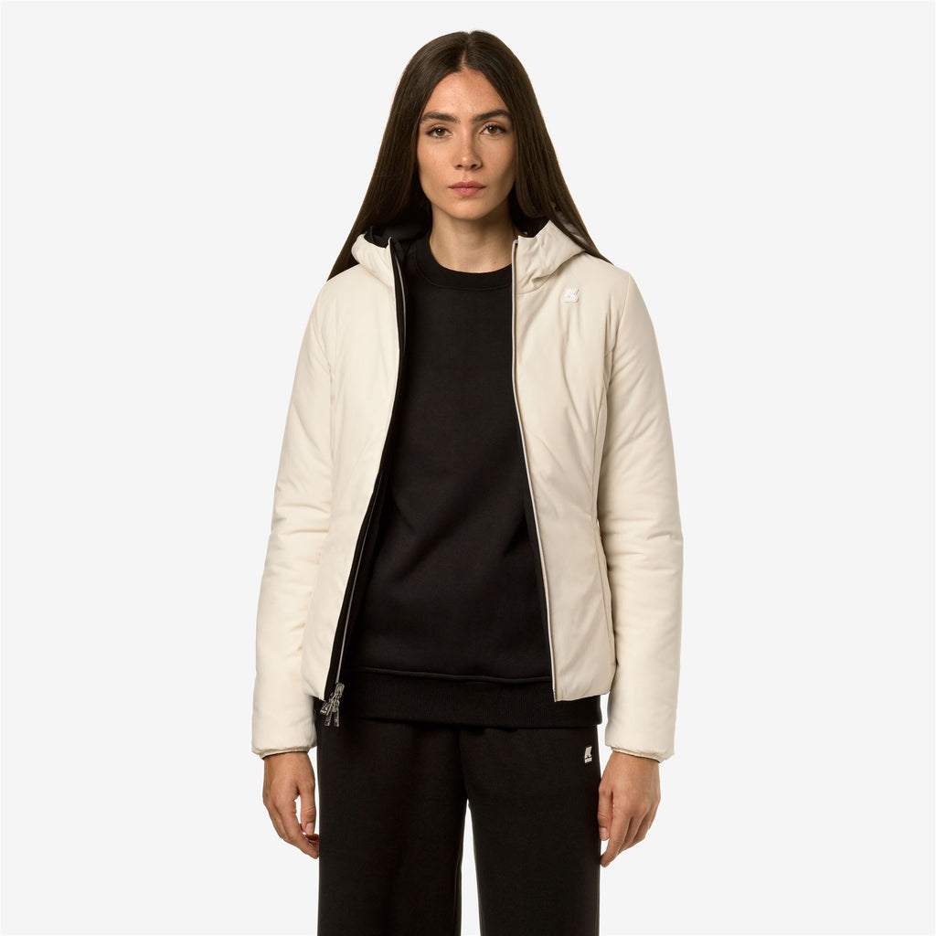 Jackets_Woman_LILY ST WARM DOUBLE_Short_Black P-Beige E - Commercial 7