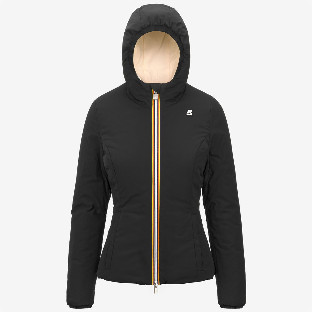 Jackets_Woman_LILY ST WARM DOUBLE_Short_Black P-Beige E - Commercial 1