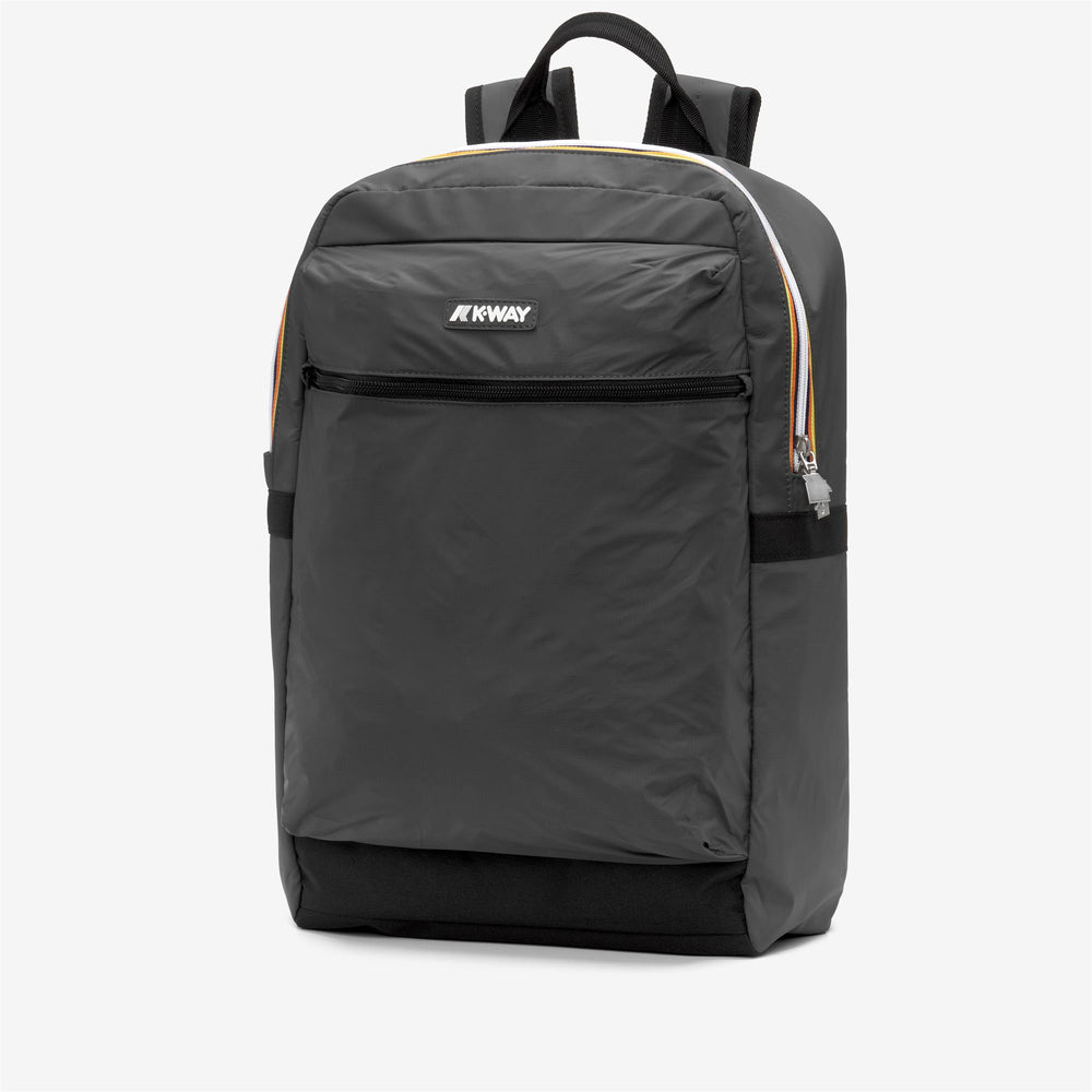 Mochila unisex ligera gris para portátil para el trabajo y la escuela 02