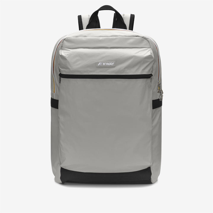 Beige Grey Unisex City Backpack with Laptop Compartment 1